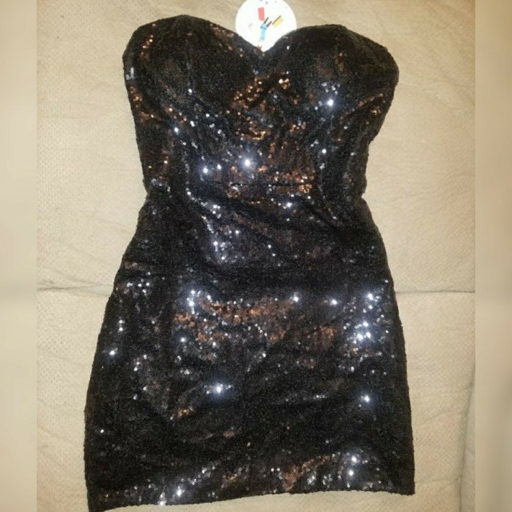 Black~Sequin Dress